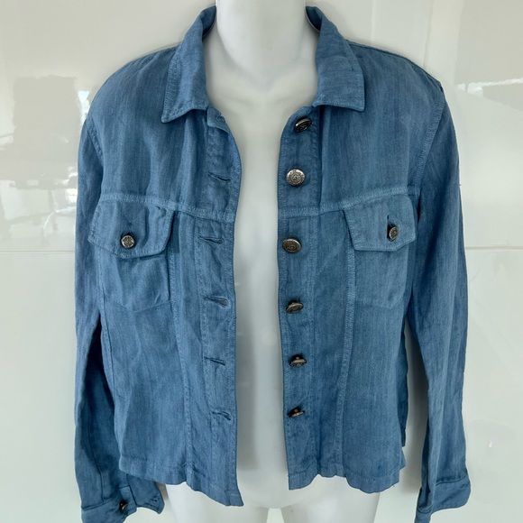 Jacket 100 % linen NWOT - Picture 1 of 16